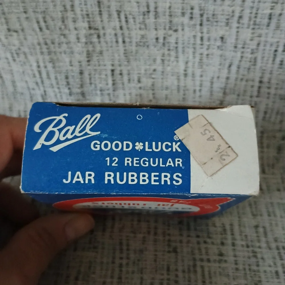 Vintage Ball Good Luck Jar Rubbers 4 Boxes Regular Mouth Red Canning Rings USA